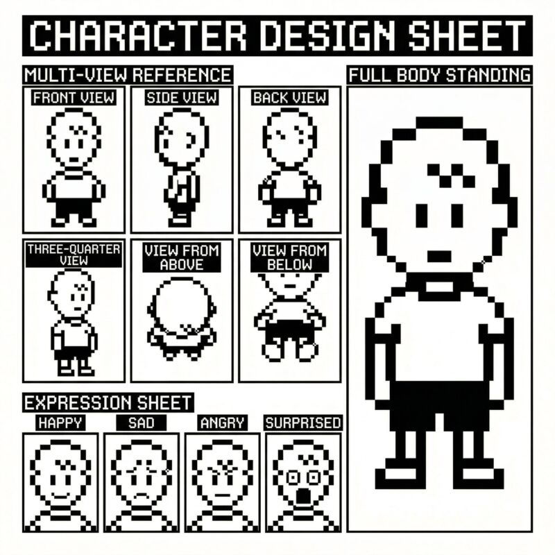 Image for the Tweet beginning: 低解像度の私でも
再現できました！🎉

このプロンプトすごい😳

キャラクターデザイン時に
かなり便利ですね。

⬇️ 詳細はみどりさんの記事へ 