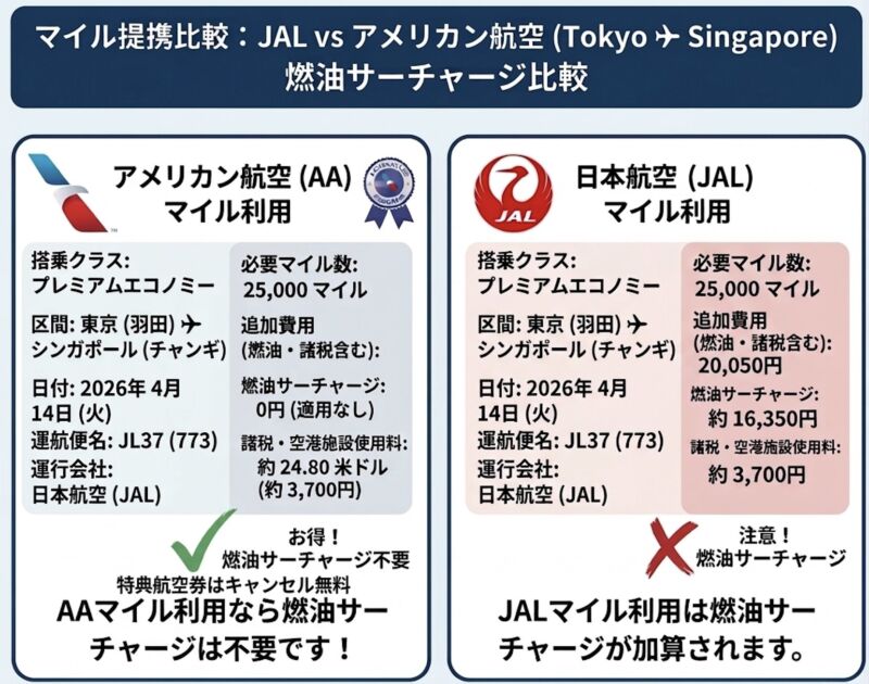 Image for the Tweet beginning: ANAとJAL、2倍のサーチャージに引き上げとのことですが、実はアメリカン航空とユナイテッド航空の特典航空券は燃油サーチャージ不要です！

なので今後、日系マイルよりも米系マイル貯めることをおすすめします！

※米系マイルはマリオットのポイントから交換可能です。 
